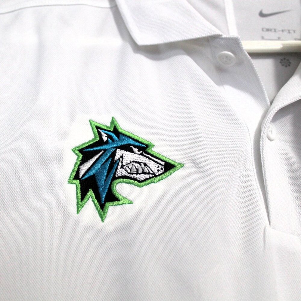 NWT Nike Dri-Fit Polo, Westmoreland County CC Wolf Pack Embroidery, Small